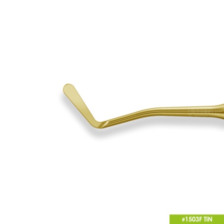 1503F TiN Малая двусторонняя гладилка с эргономичной ручкой Ø10мм Покрытие Gold