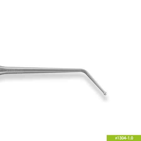 1304-1,0 Удлиненная узкая гладилка с штопфером - шариком Ø1,0мм с ручкой Ø6мм Без Покрытия