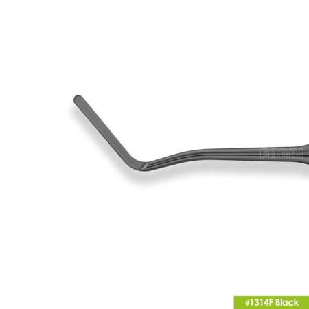 1314F Black Удлиненная узкая гладилка с штопфером Ø1,3мм с эргономичной ручкой Ø10мм Покрытие Black