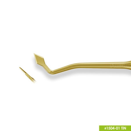 1504-01 TiN Инструмент для моделирования (карвер Мэхлюма)  ручкой Ø6мм Покрытие Gold