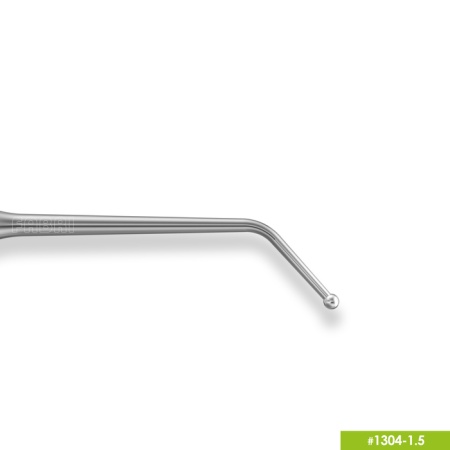 1304-1,5 Удлиненная узкая гладилка с штопфером - шариком Ø1,5мм с ручкой Ø6мм Без Покрытия