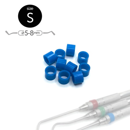 5704 Маркировочные кольца Размер "S" СИНИЕ [упак 50шт]