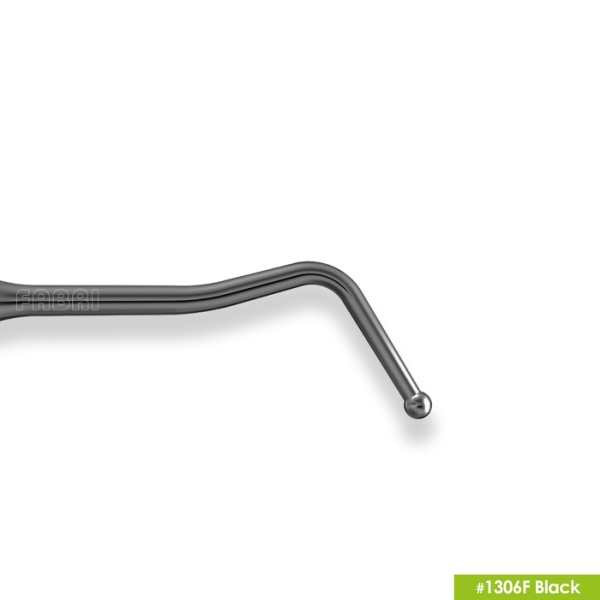 1306F Black Доукладчик (барнишер) с эргономичной ручкой Ø10мм Покрытие Black