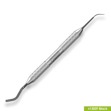 1302F Black Двухсторонняя серповидная гладилка с эргономичной ручкой Ø10мм Покрытие Black 1302F Black Двухсторонняя серповидная гладилка с эргономичной ручкой Ø10мм Покрытие Black