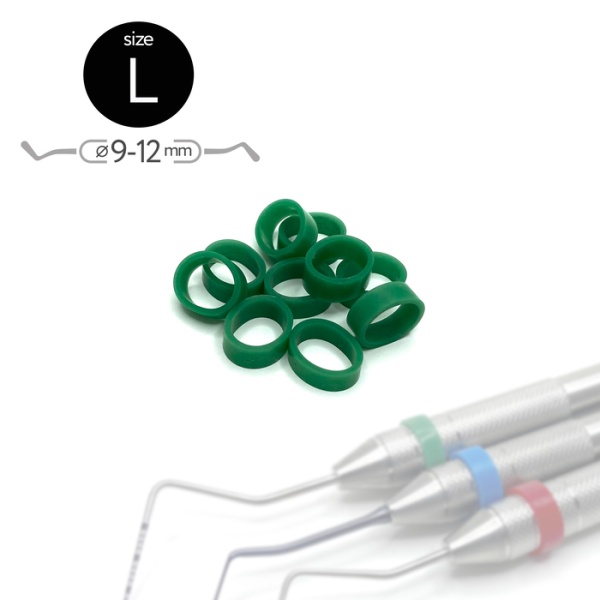 5803 Маркировочные кольца Размер "L" зеленые (упак 50 шт)