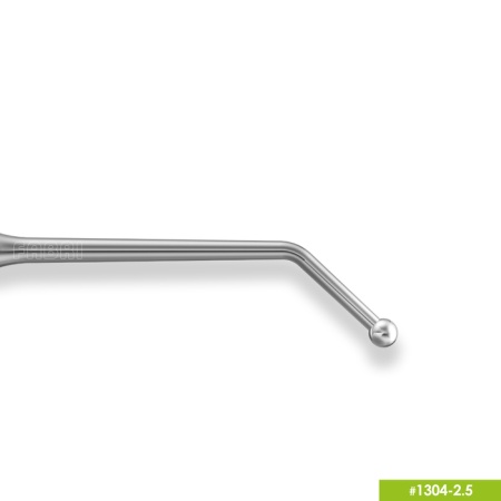 1304-2,5 Удлиненная средняя гладилка с штопфером - шариком Ø2,5мм с ручкой Ø6мм Без Покрытия