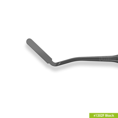 1352F Black Большая универсальная двухсторонняя гладилка с эргономичной ручкой Ø10мм Покрытие Black