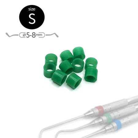 5703 Маркировочные кольца Размер "S" ЗЕЛЕНЫЕ [упак 50шт]