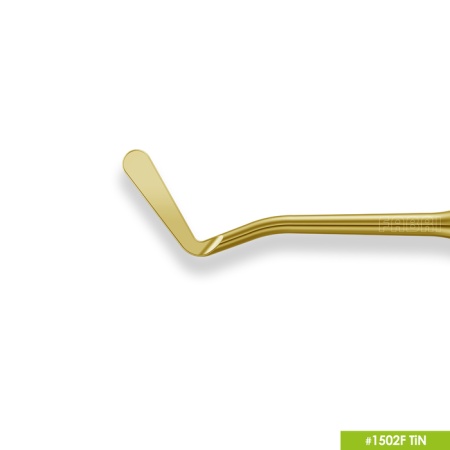 1502F TiN Средняя  гладилка с  конусовидным штопфером Ø0,9мм с эргономичной ручкой Ø10мм Покрытие Gold