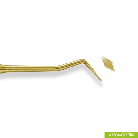 1504-01F TiN Инструмент для моделирования (карвер Мэхлюма) с эргономичной ручкой Ø10мм Покрытие Gold 1504-01F TiN Инструмент для моделирования (карвер Мэхлюма) с эргономичной ручкой Ø10мм Покрытие Gold