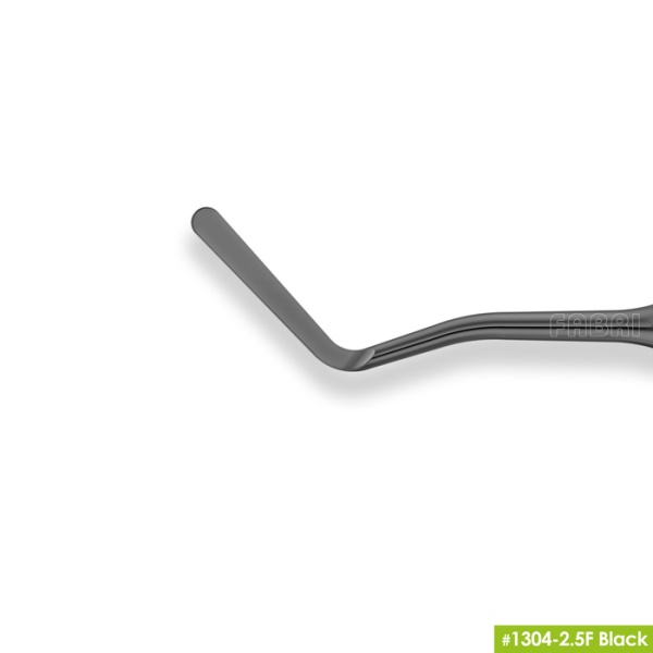 1304-2,5F Black Удлиненная средняя гладилка с штопфером - шариком Ø2,5мм с эргономичной ручкой Ø10мм Покрытие Black