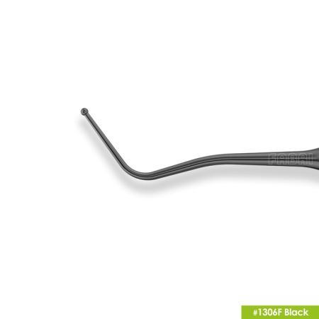 1306F Black Доукладчик (барнишер) с эргономичной ручкой Ø10мм Покрытие Black