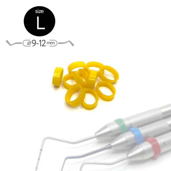 5802 Маркировочные кольца Размер "L" желтые (упак 50 шт)