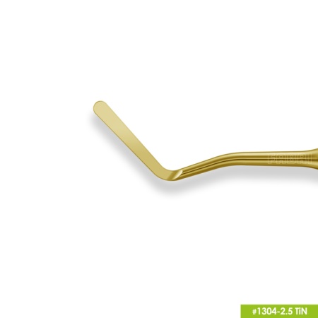 1304-2,5 TiN Удлиненная средняя гладилка с штопфером - шариком Ø2,5мм с ручкой Ø6мм Покрытие Gold