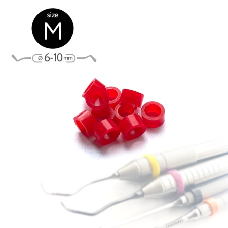 5901 Маркировочные кольца Размер "M" КРАСНЫЕ [упак 50шт]